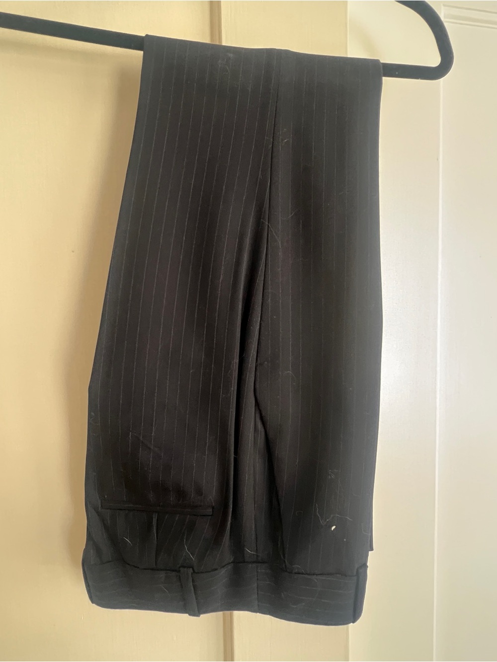 J. Crew Navy Super 120s Pinstripe Trousers